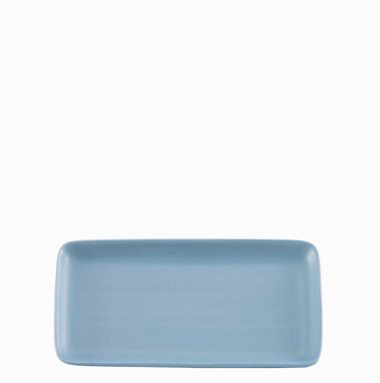Rechthoekig Porseleinen Bord – Blauw - 12,5 × 23 cm