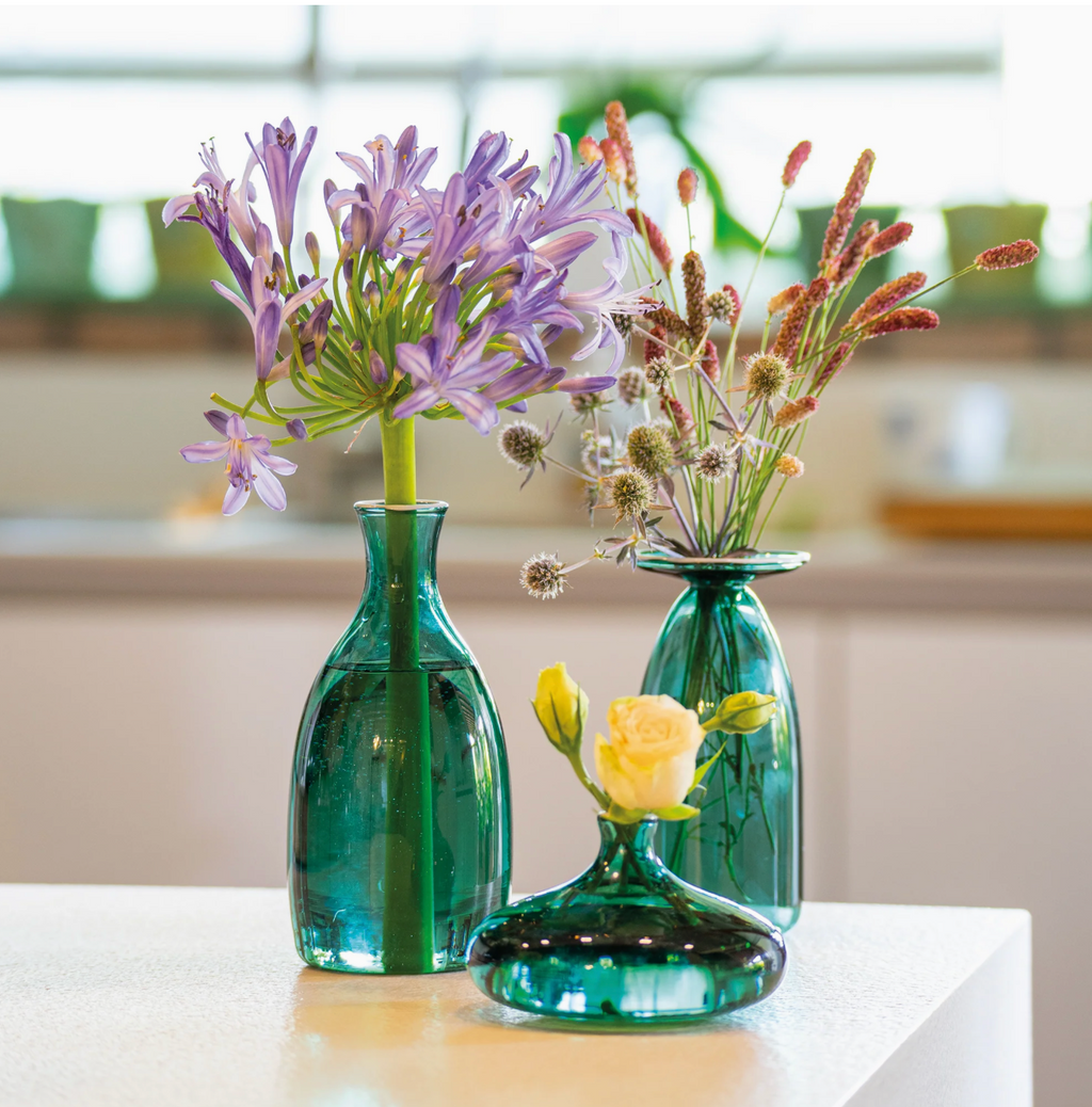 Un Fiore - Glazen Vaasje – Groen – 19 cl