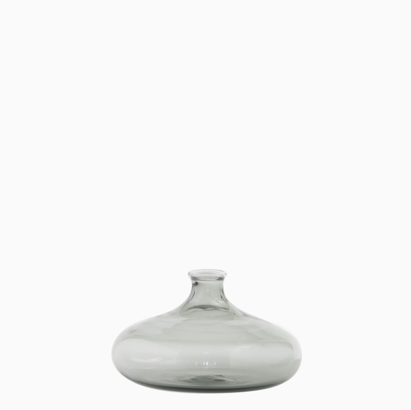 Un Fiore - Small Glass Vase – Grey – 19 cl