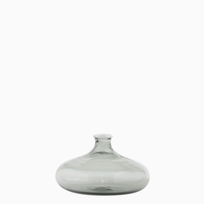 Glass Vase – Gray – 19 cl