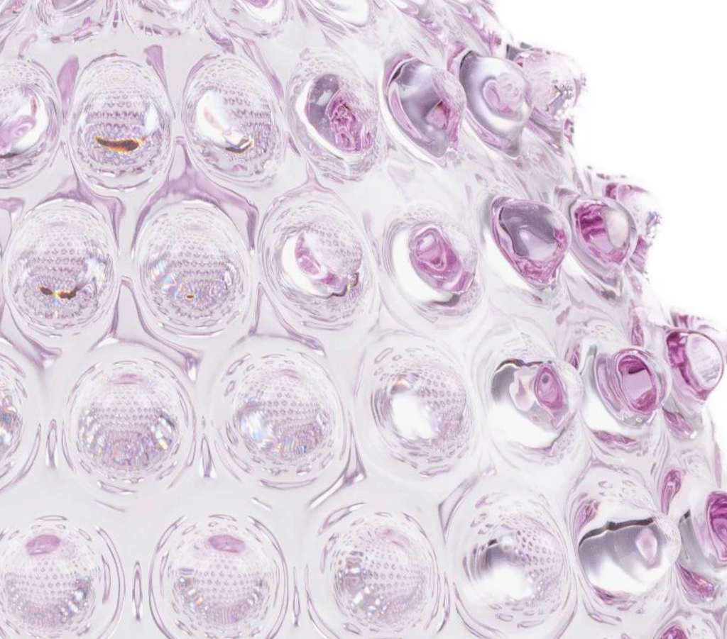 Kristallen vaas - Lilla - 20,5 cm