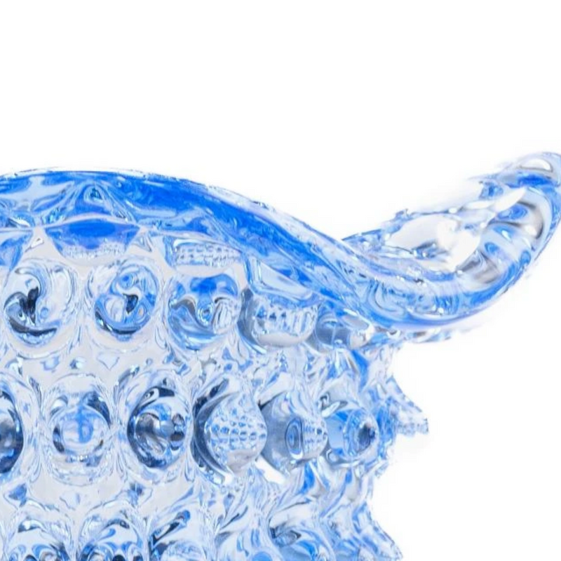 Kristallen vaas - Blauw - 20,5 cm