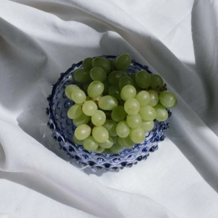 Kristallen kom – Lavendelblauw -  17 cm