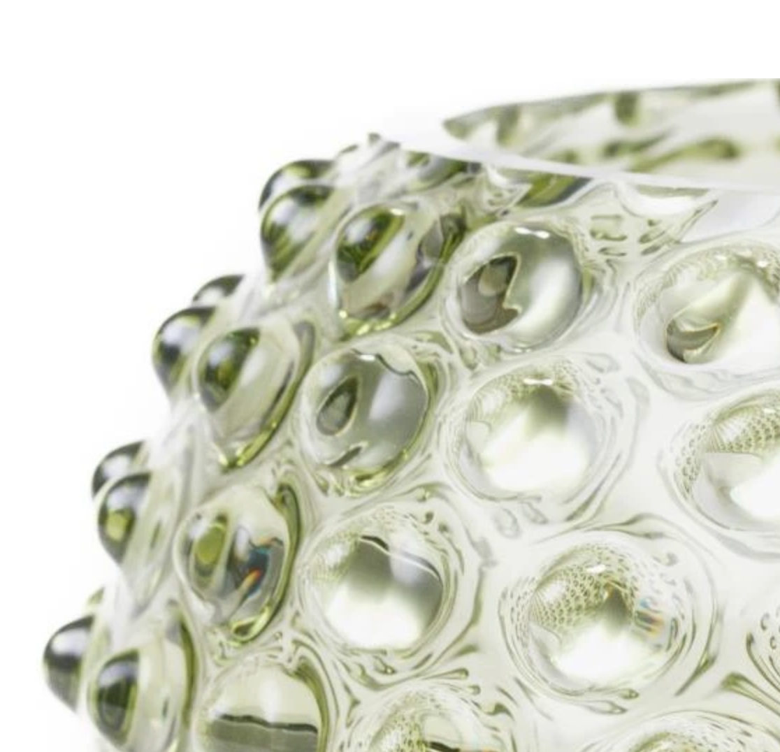 Kristallen kom – Groen -  23 cm