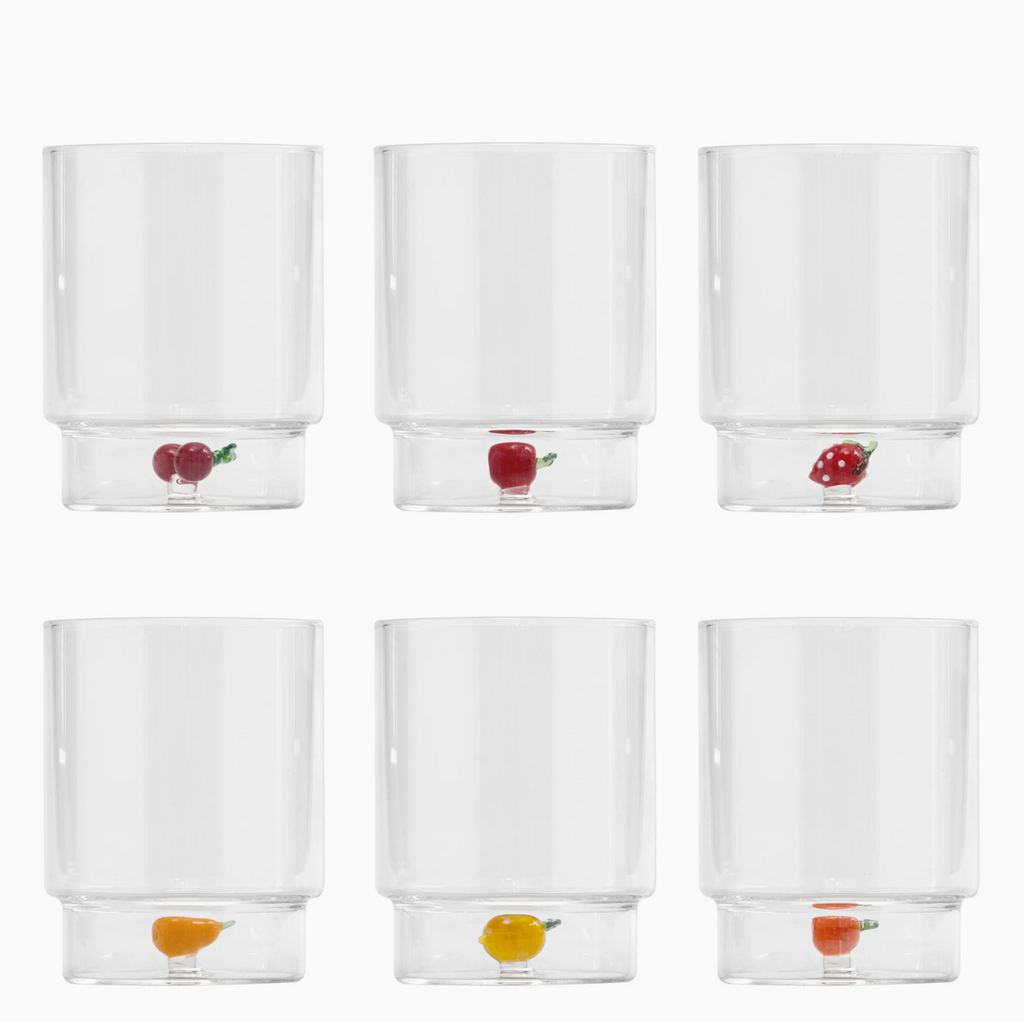 Teca - Fruit - Set of 6 Glasses