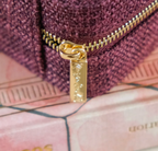 Travel Jewelry Box Linen Effect - Bordeaux