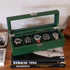 Watch box leather – Green