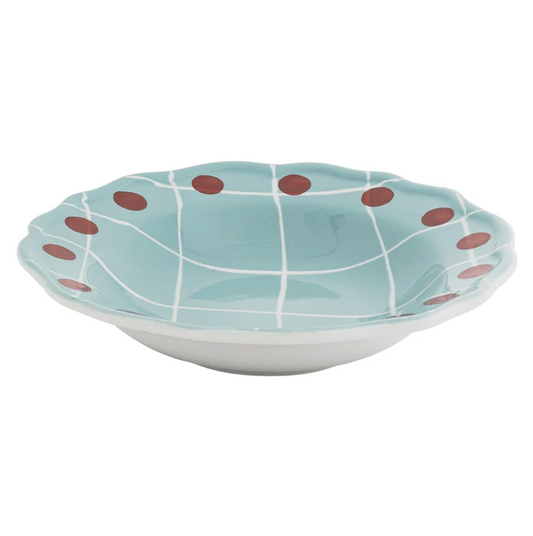 Quadri - Diep bord - Blauw - Ø 23 cm
