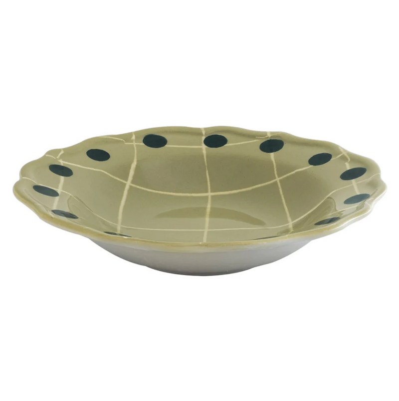 Quadri - Deep plate - Green - Ø 23 cm