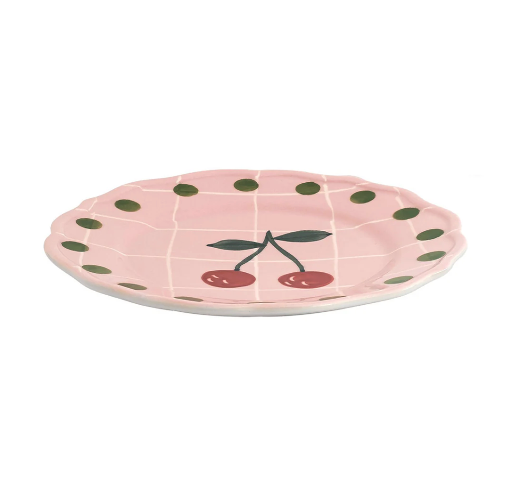 Quadri - Breakfast plate - Pink - Ø 22.5 cm