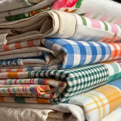 Tablecloth - Blue/Beige - 175x250cm