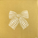 Servetten - Strik Goud - 40x40