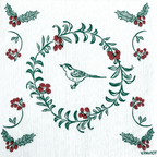 Papieren kerst- en winterservetten 25x25