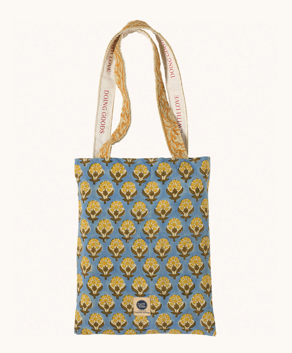 Hand-printed tablecloth "Blue Emma" – 2 sizes