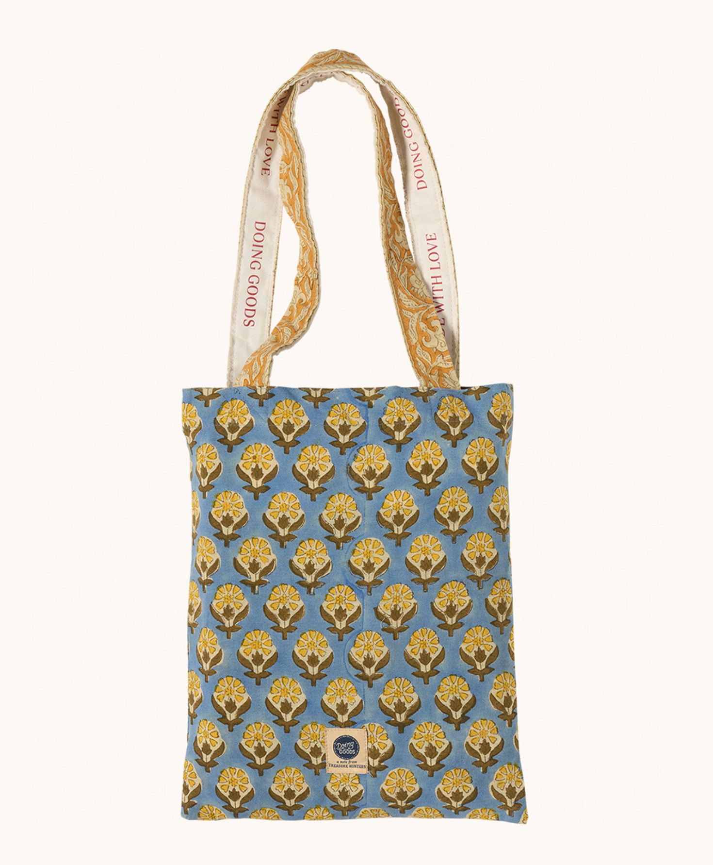 Hand-printed tablecloth "Blue Emma" – 2 sizes