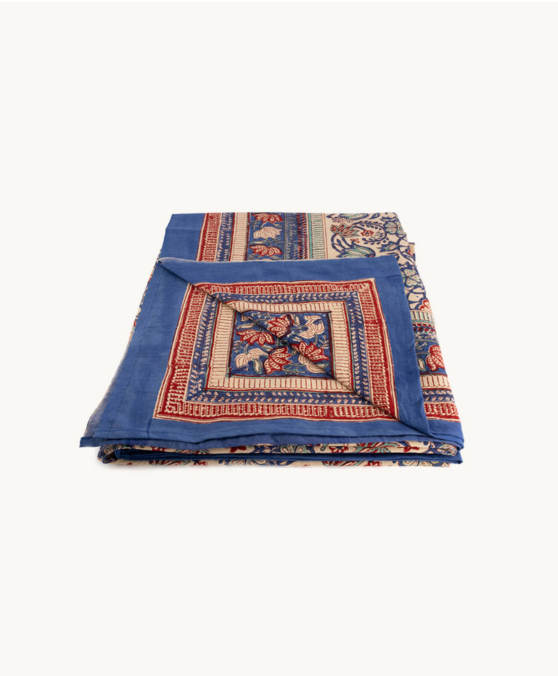 Handbedrukt tafellaken “Bluebell” -  2 maten