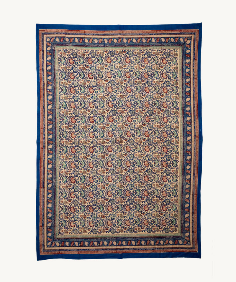 Handbedrukt tafellaken “Bluebell” -  2 maten