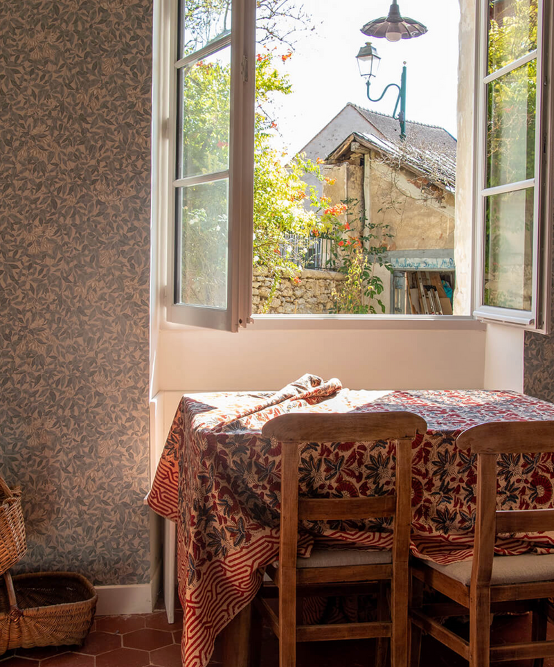 Handbedrukt tafellaken “Willow” -  2 maten