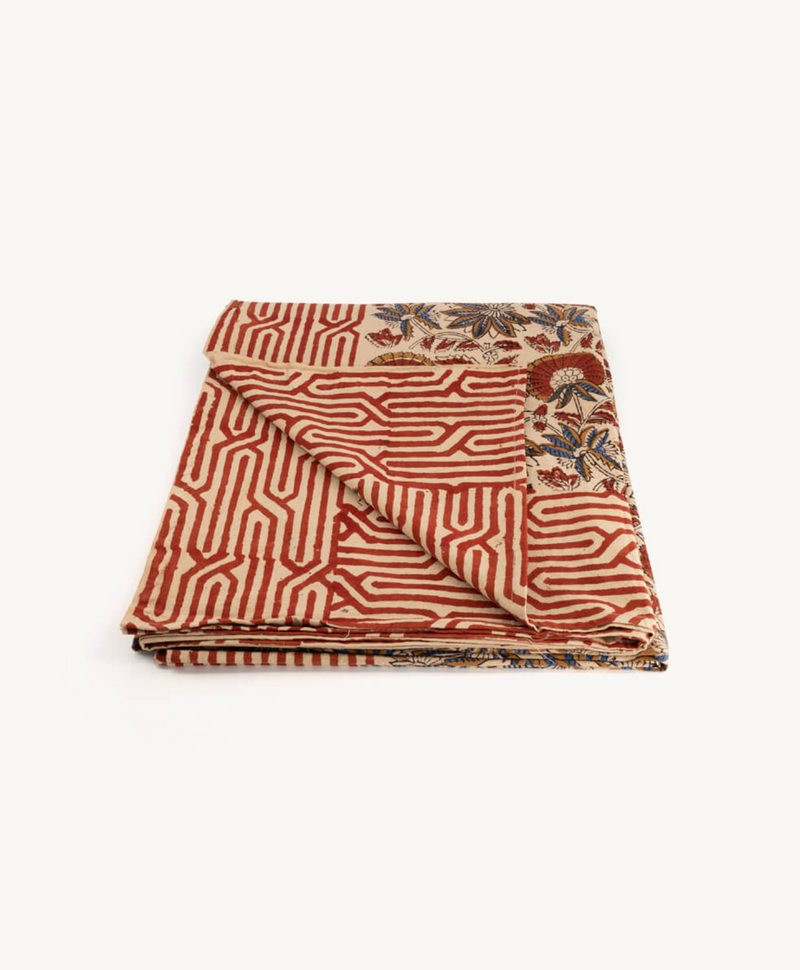 Handbedrukt tafellaken “Willow” -  2 maten