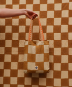 Hand-printed tablecloth "Checkmate" - 2 sizes