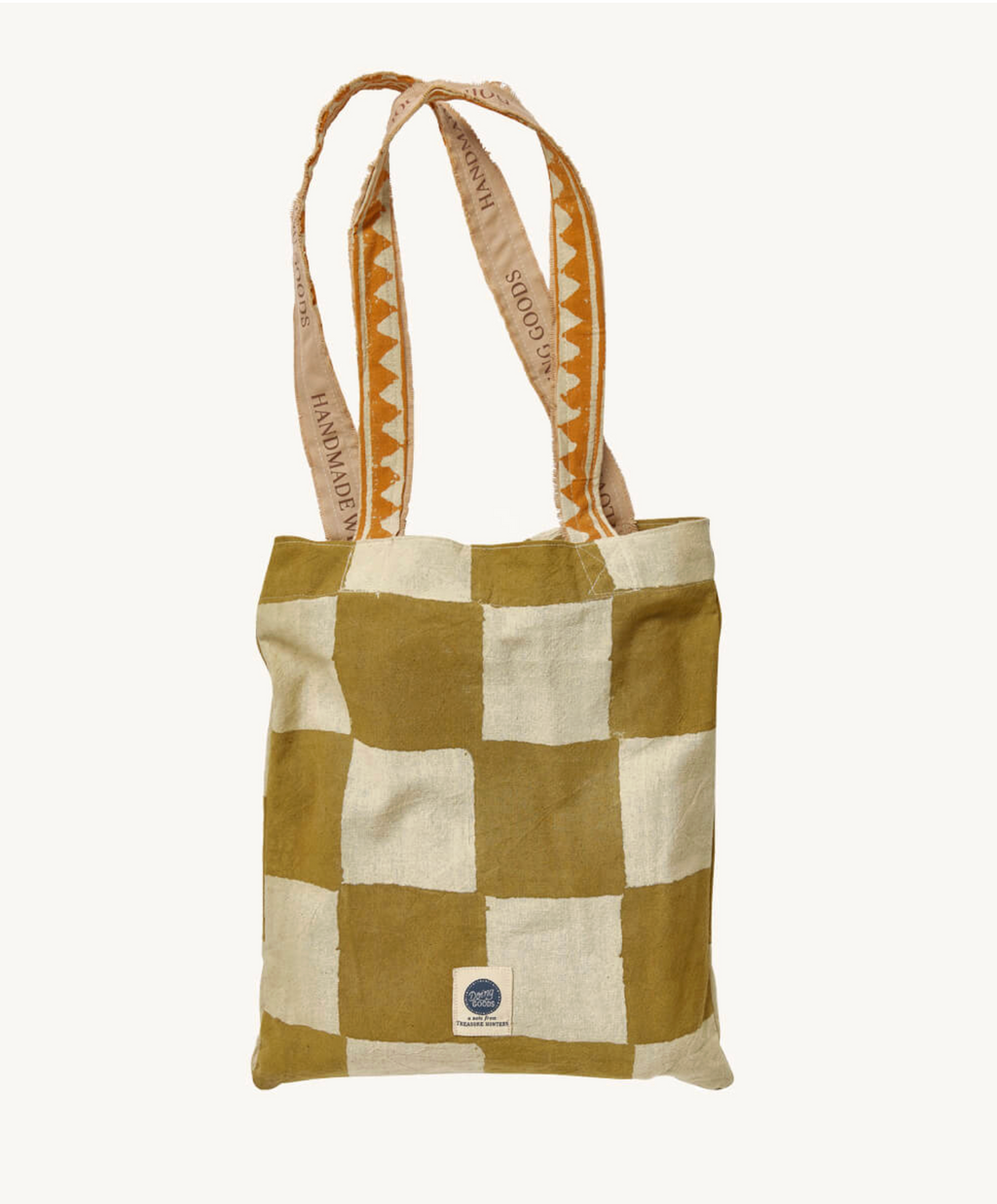 Hand-printed tablecloth "Checkmate" - 2 sizes