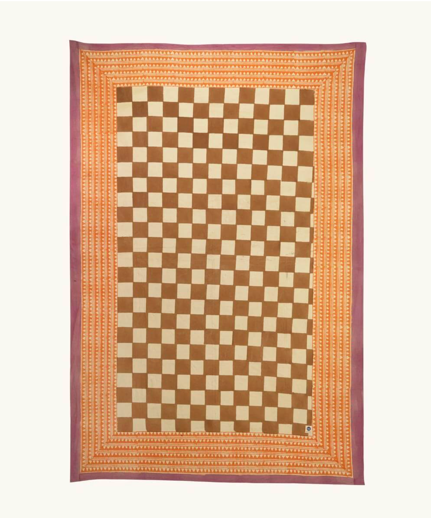 Handbedrukt tafellaken “Checkmate” -  2 maten