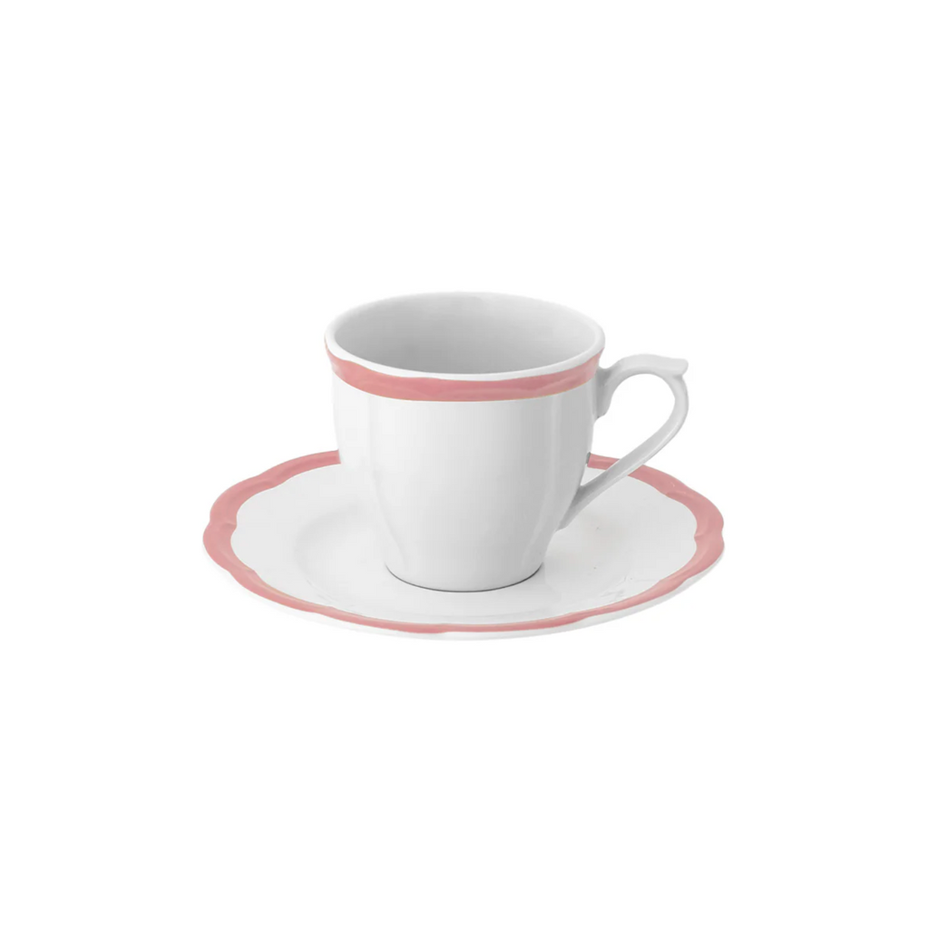Petalo espressokopje met schotel in roze