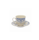 Theekopje met schotel Rose - Blauw