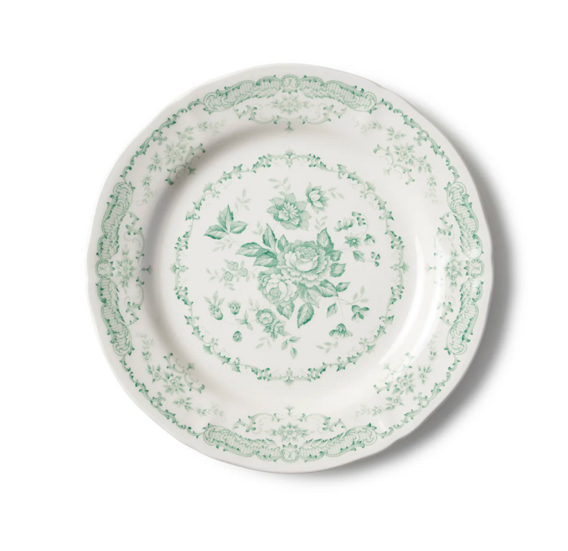 Rose - Dinner plate - Green - Ø 26 cm