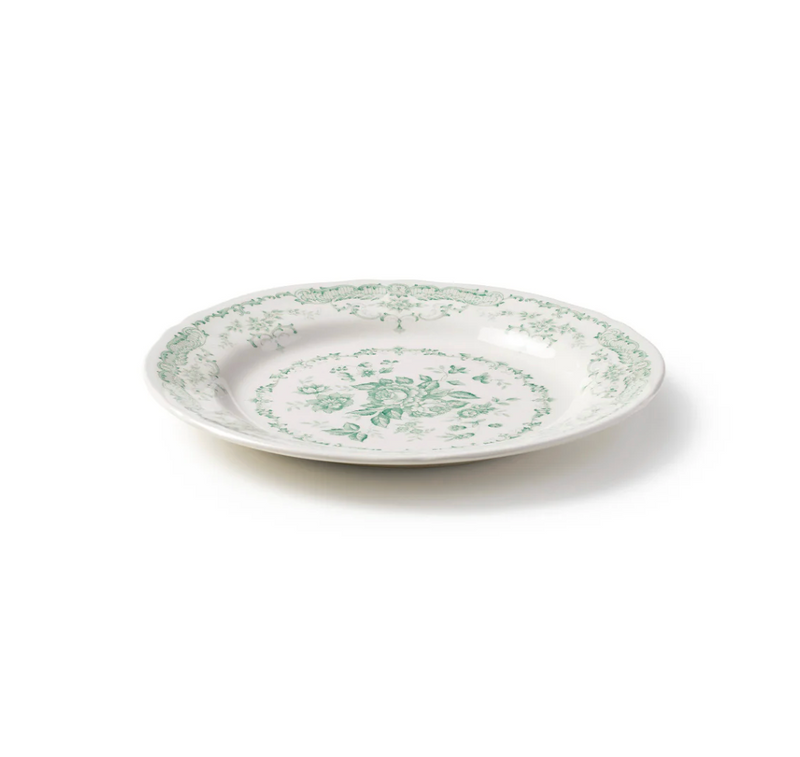 Rose - Dinner plate - Green - Ø 26 cm
