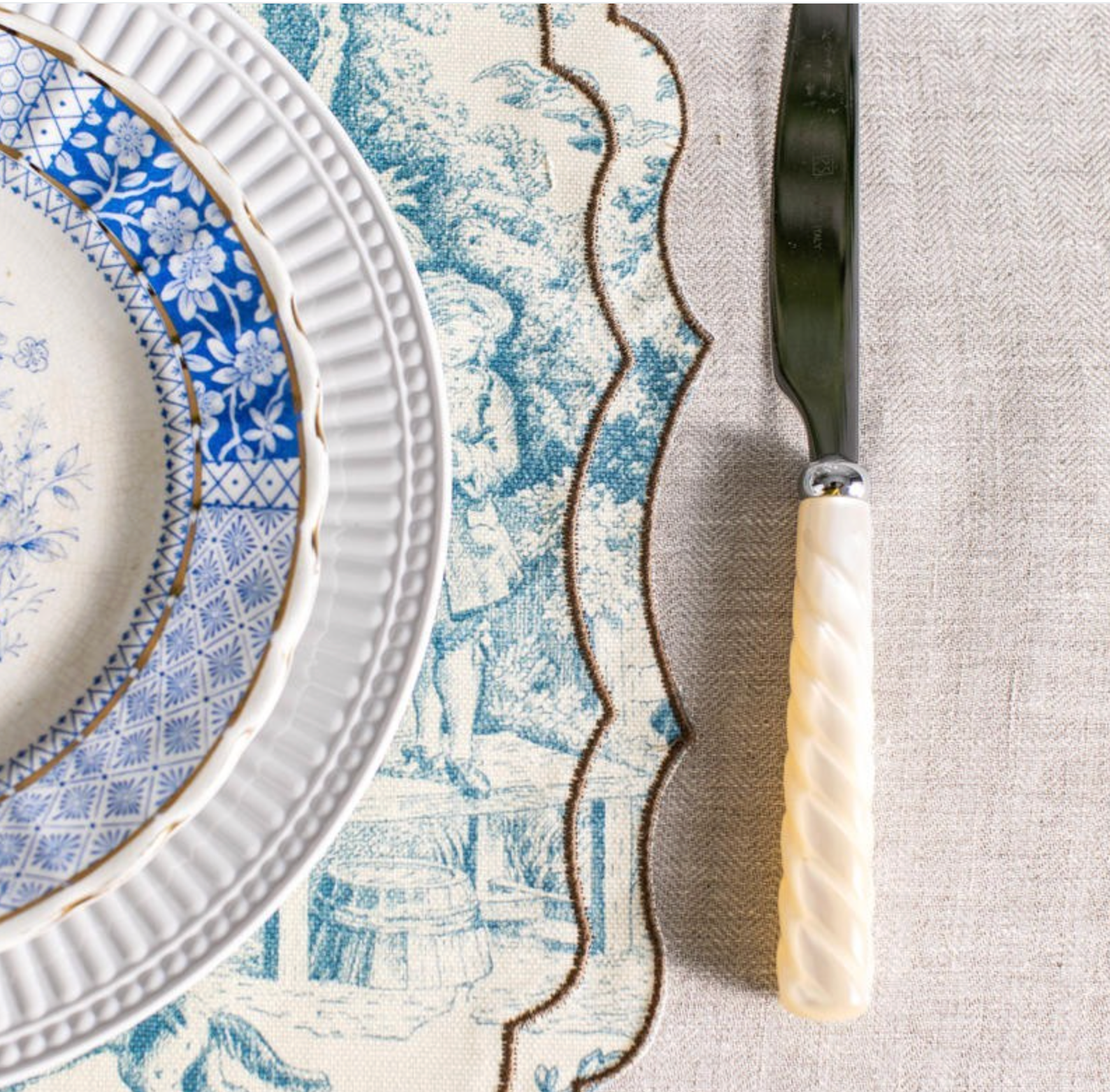 Stain-resistant Linen Placemat Firenze – 50x35 cm