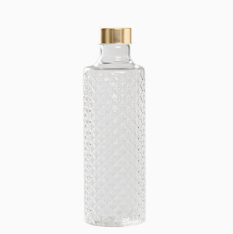 Glazen fles met dop - Transparant