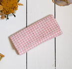 Sieradenpochette pied de poule effect - Roos