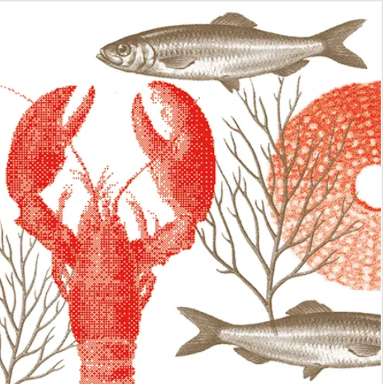 Napkins - Lobster - 25x25
