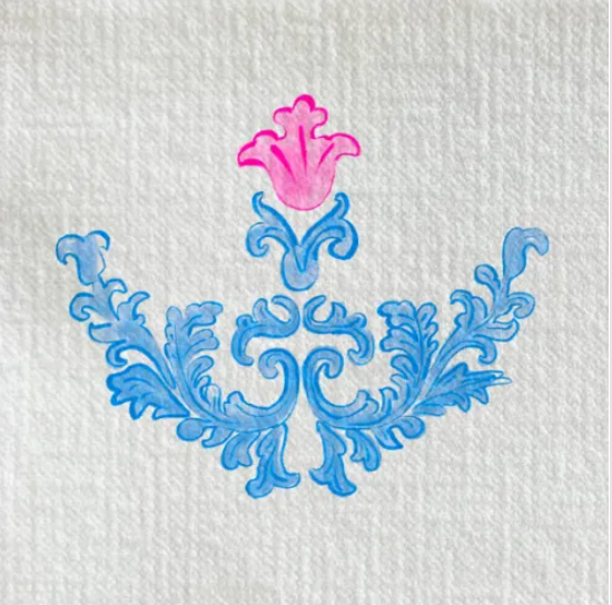 Servetten - Blauwe Trianon - 25x25