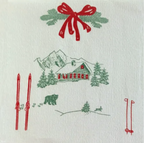 Papieren kerst- en winterservetten 40x40