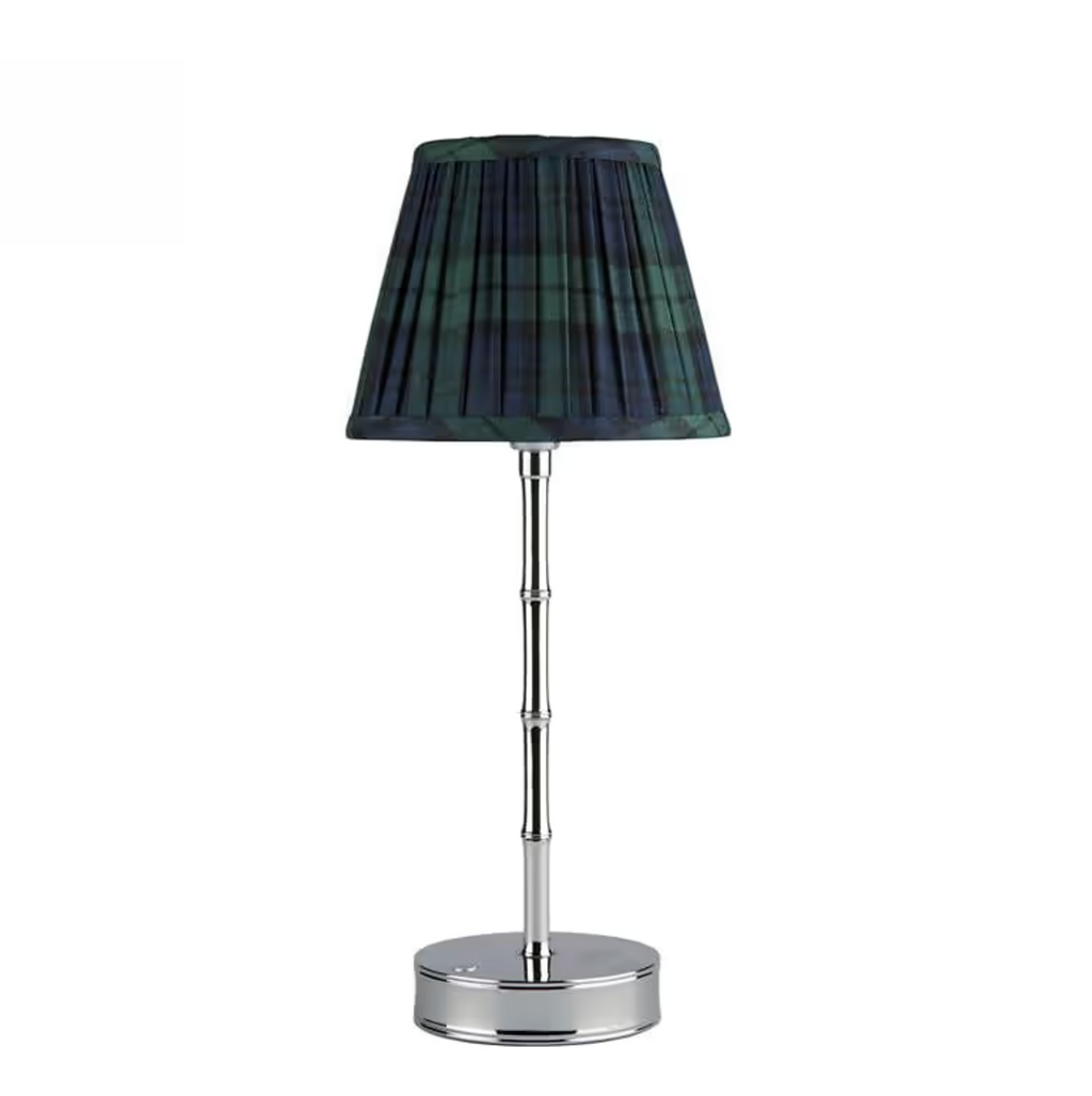 Lampenkap Empire – Navy Tartan (16 cm)