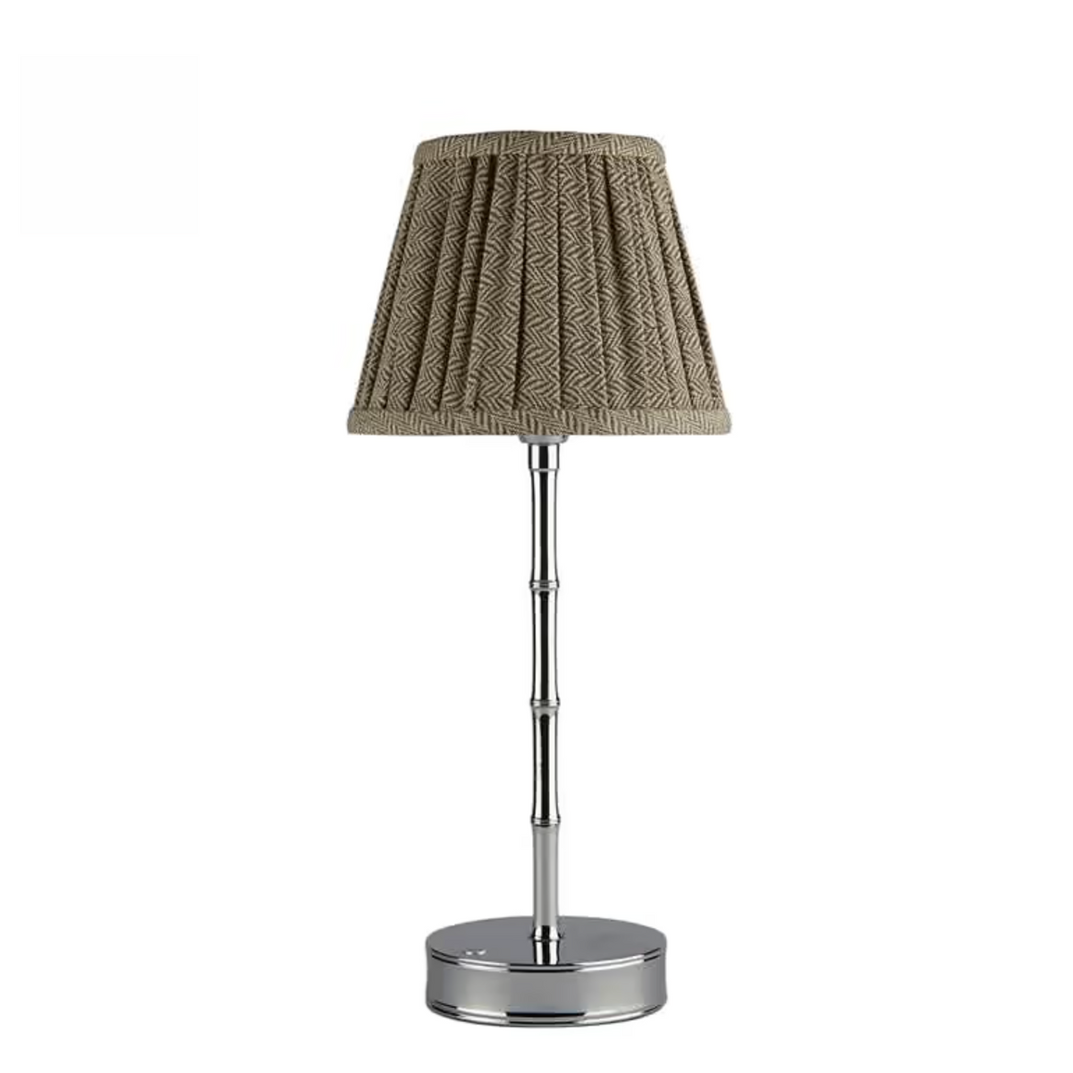 Lampenkap Empire – Herringbone Beige (16 cm)