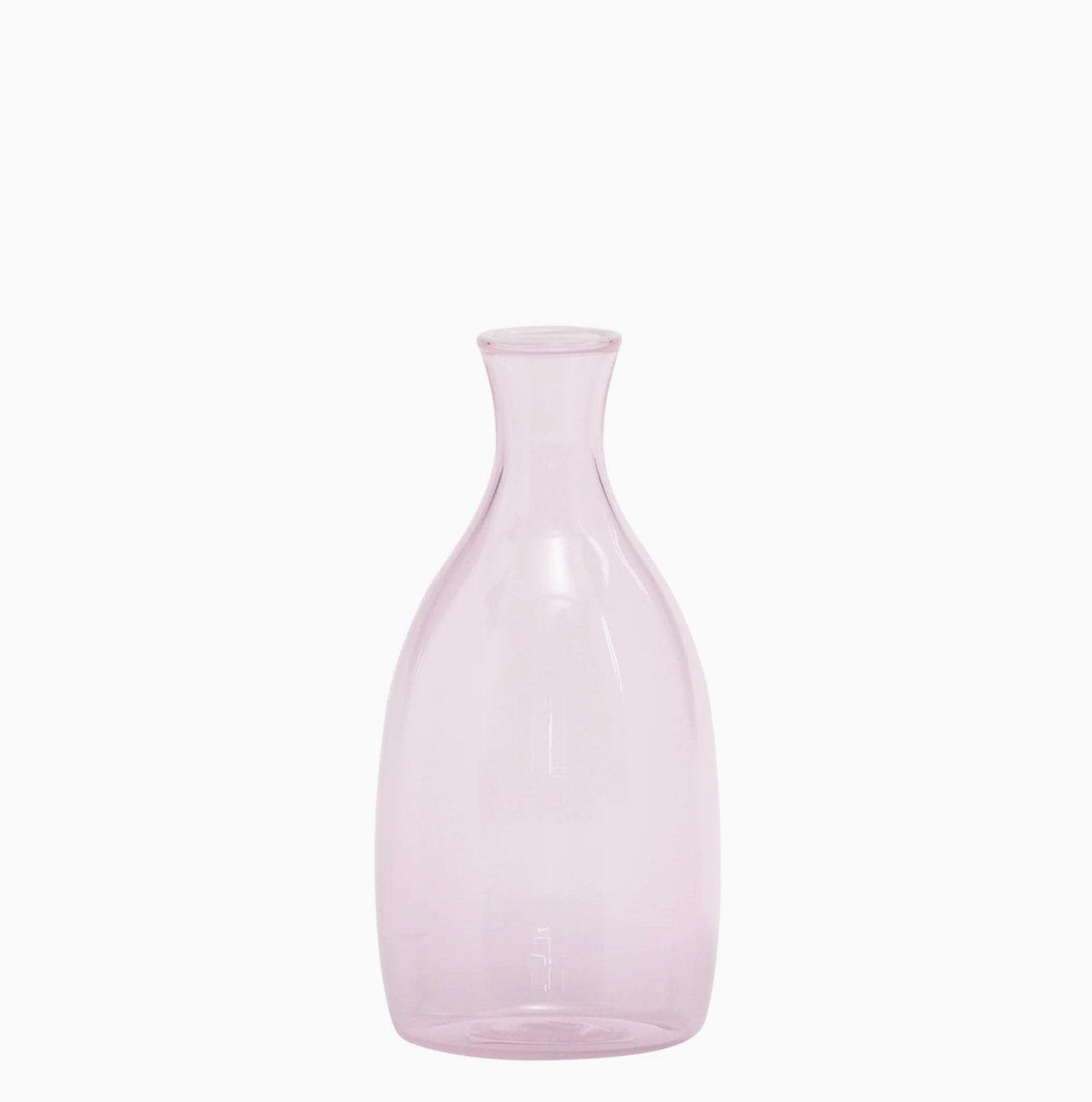 Un Fiore - Small glass vase with white rim – Pink – 35 cl