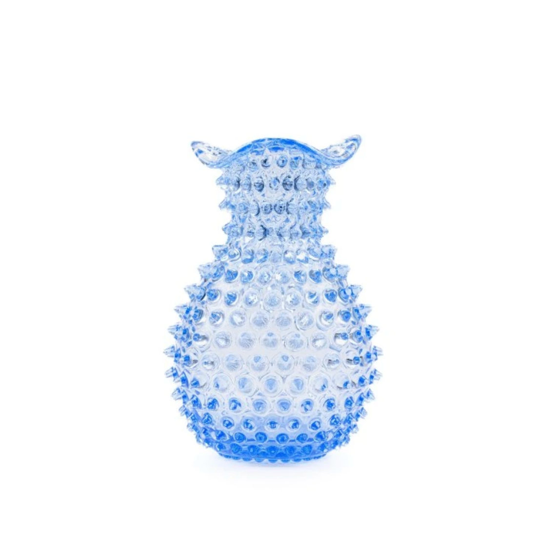 Kristallen vaas - Blauw - 20,5 cm
