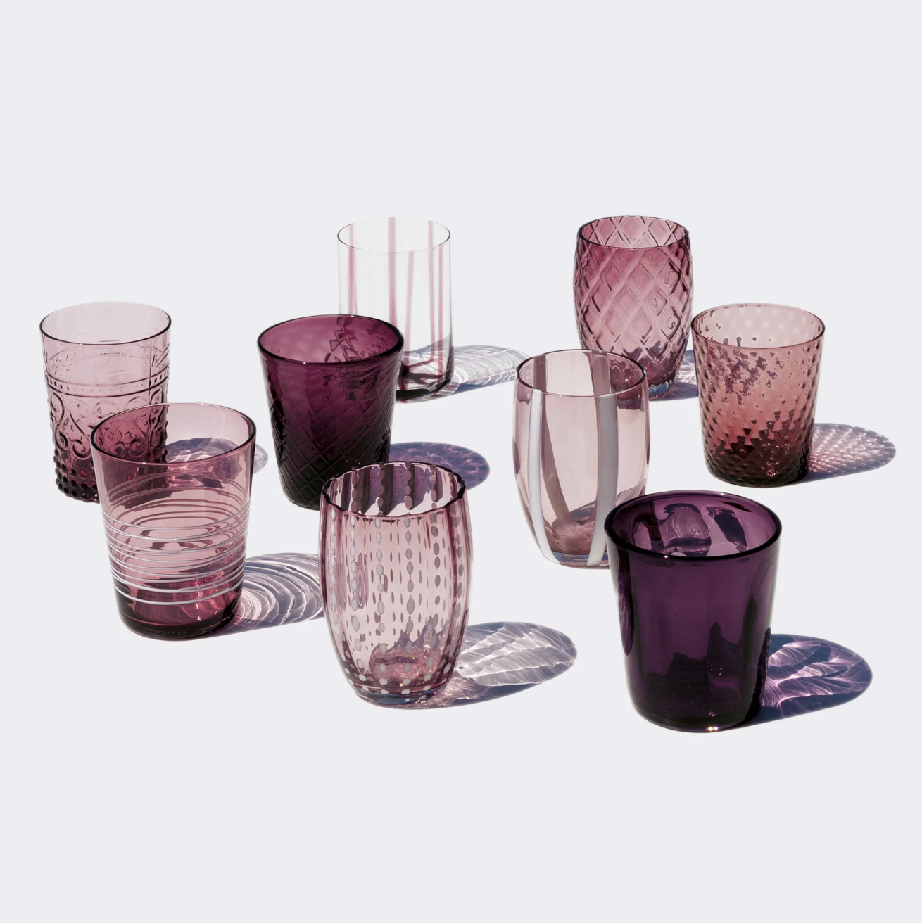 Melting Pod - Amethyst - Set van 6 Glazen