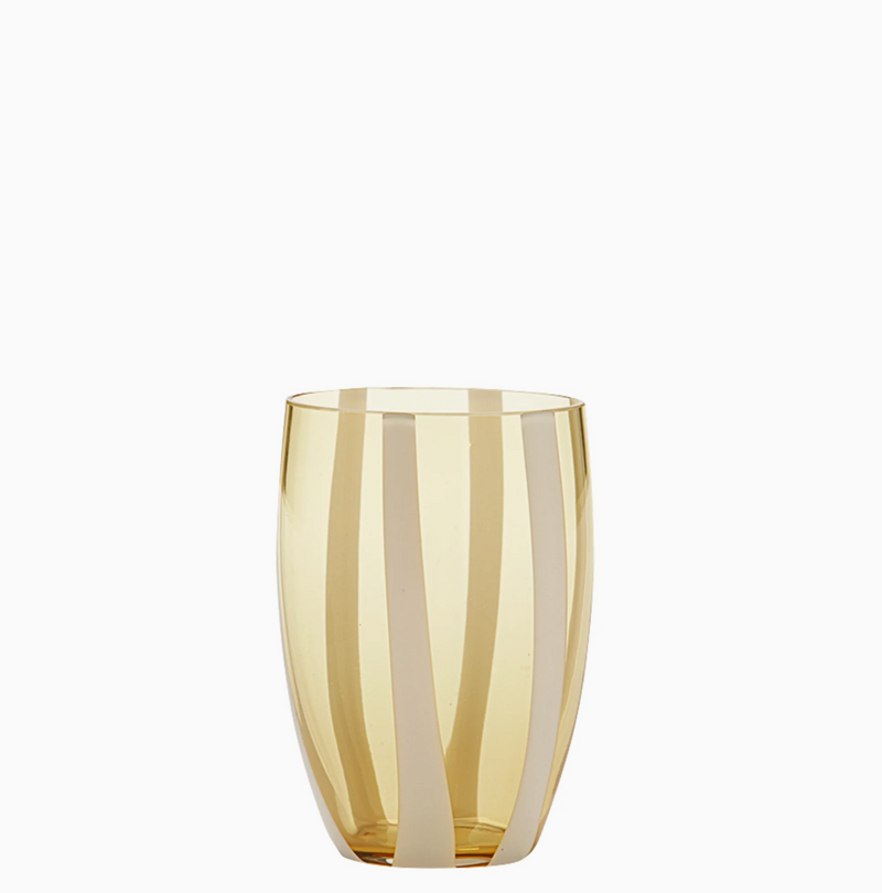 Melting Pod - Amber geel - Set van 6 Glazen