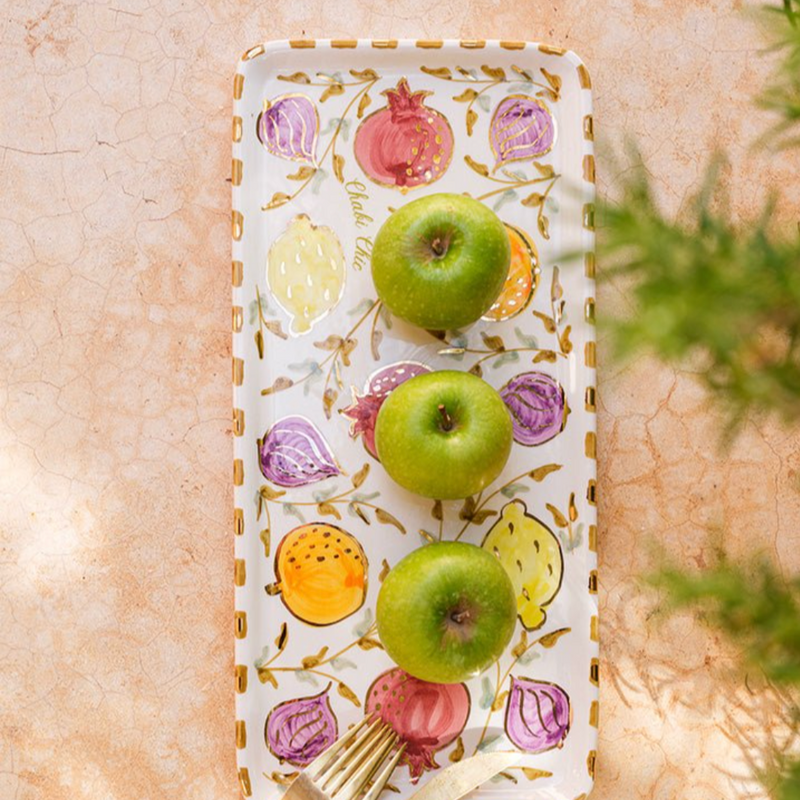 Keramisch serveerbord "Tutti Frutti"  -  34 × 16 cm