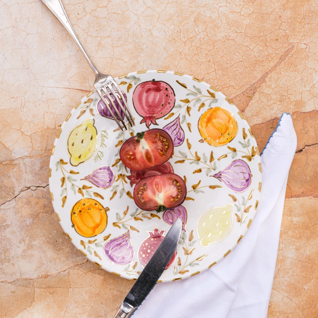 Ceramic plate "Tutti Frutti" - Ø 26 cm