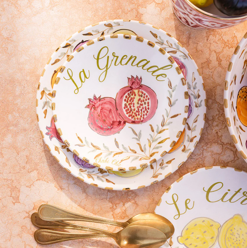 Keramisch bord "La Granade"  -  Ø 20 cm