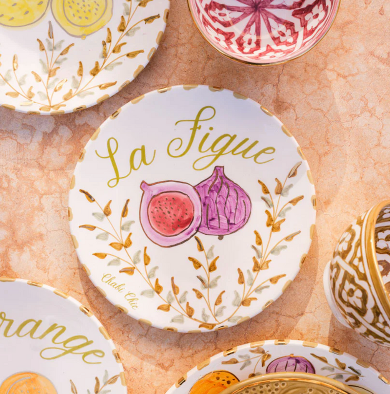 Keramisch bord "La Figue"  -  Ø 20 cm