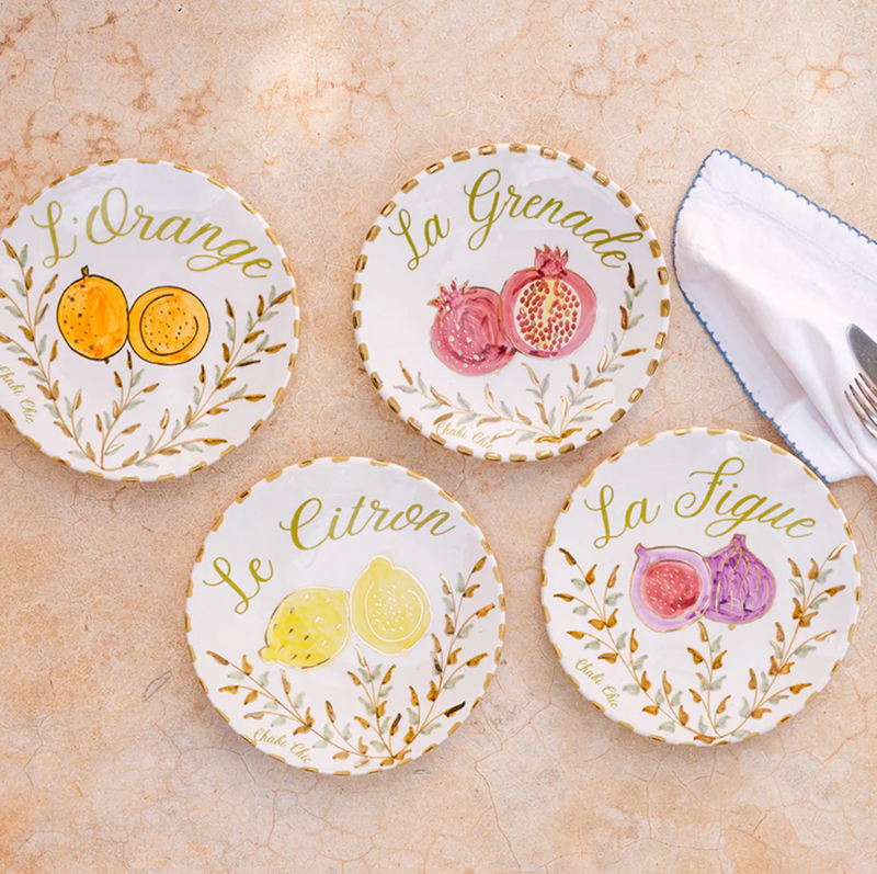 Keramisch bord "La Figue"  -  Ø 20 cm