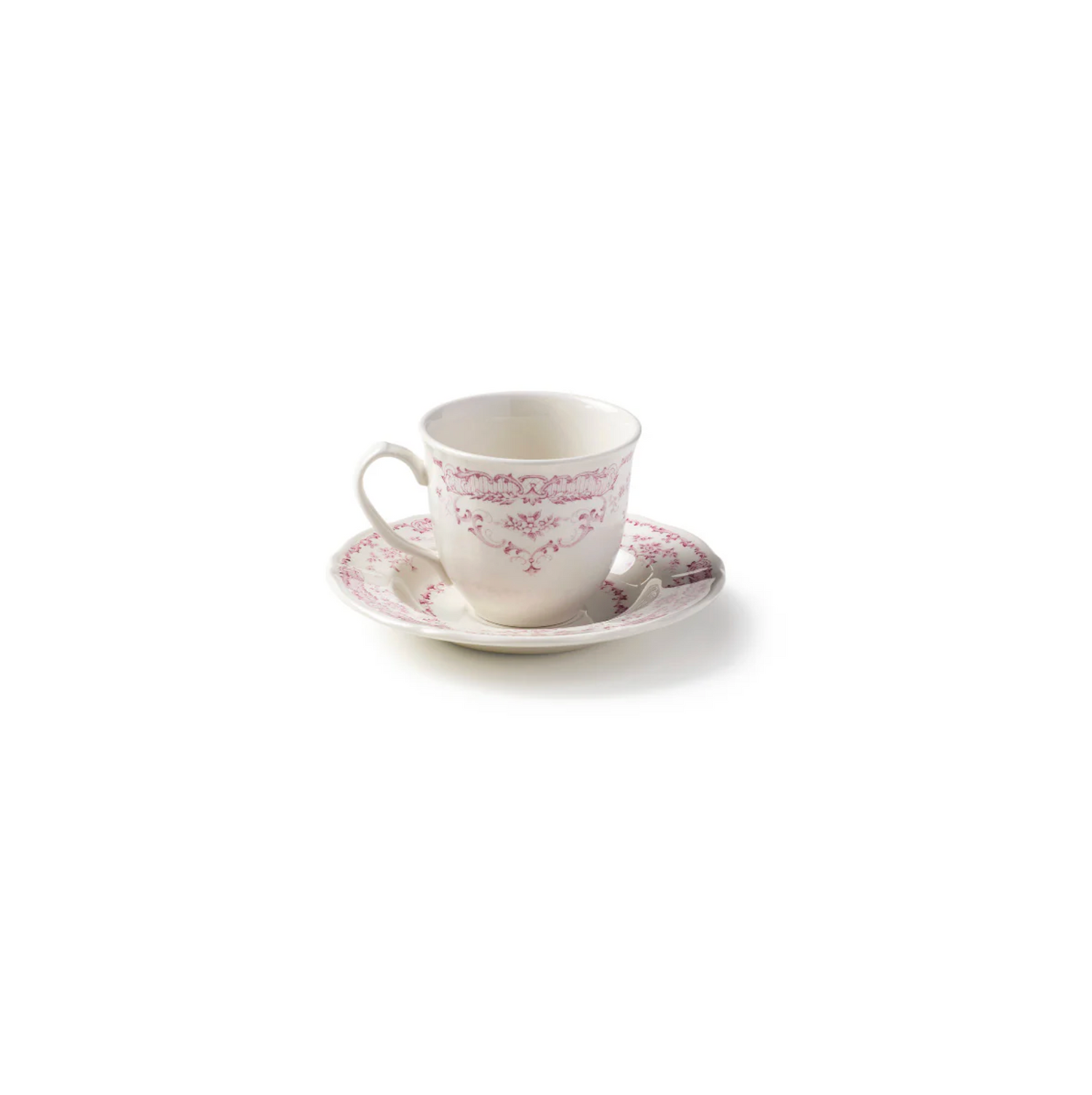 Theekopje met schotel Rose - Roze
