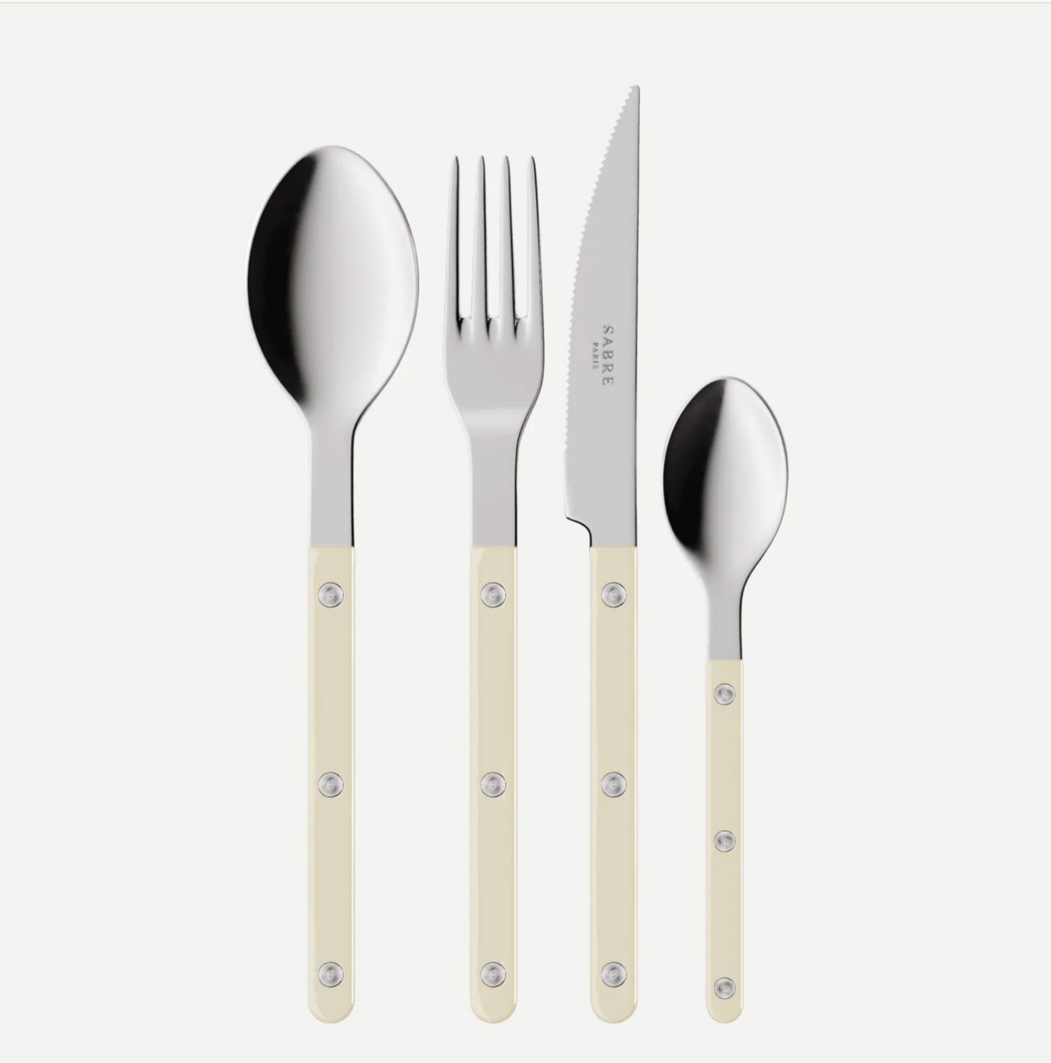 Bistrot Bestekset Sabre – 4-delig - Ivoor