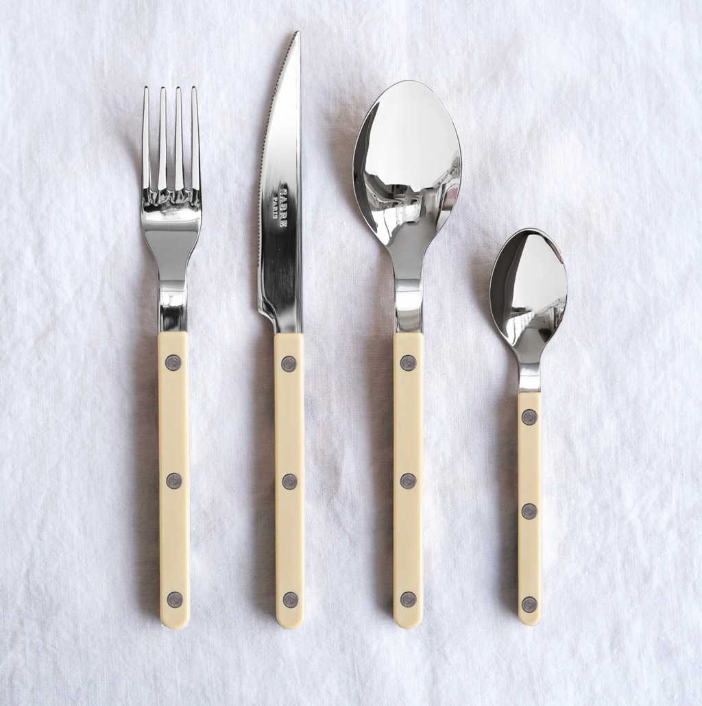 Sabre Bistrot - 4-piece cutlery set — Ivory